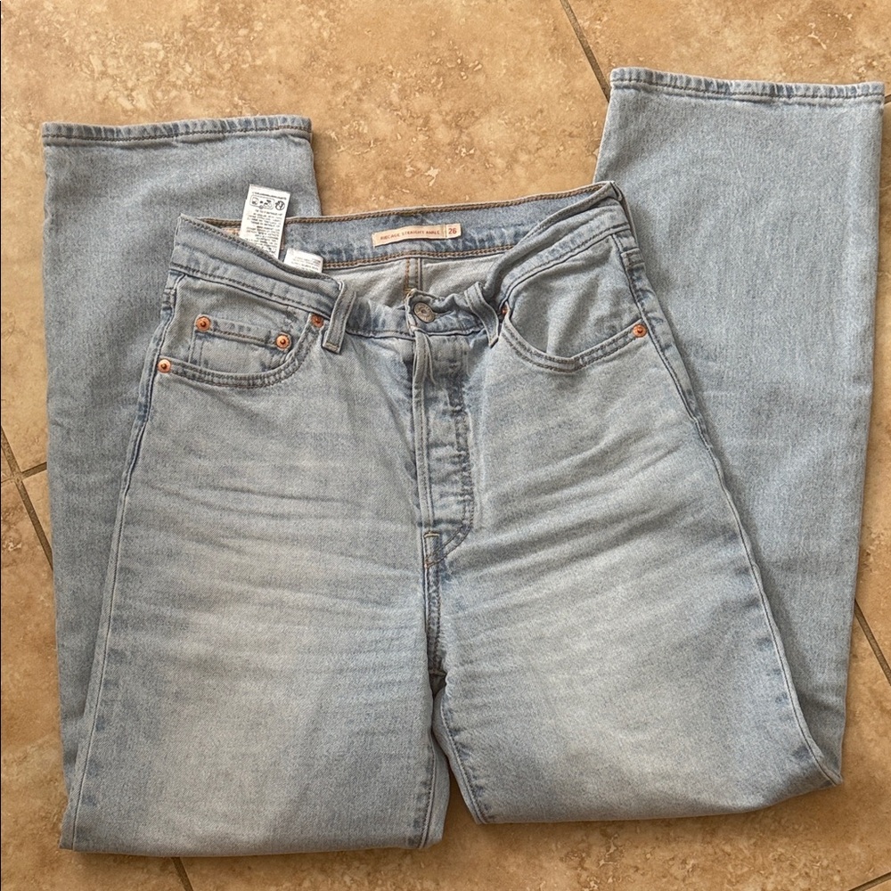 Light Blue Straight Jeans